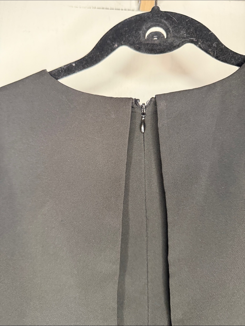 Black Sleeveless Overlay Mini Dress - Picture 7 of 8